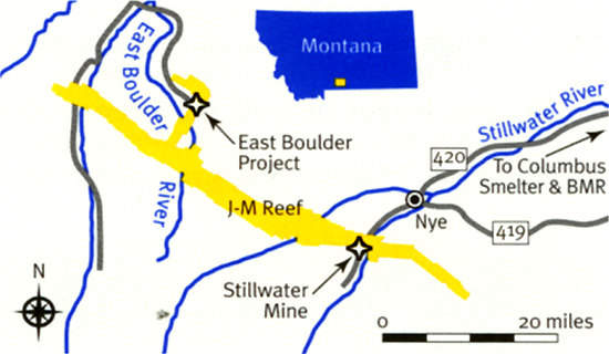 PLATINUM PALLADIUM ORE STILLWATER MINE J-M REEF – Blaze-N-Gems