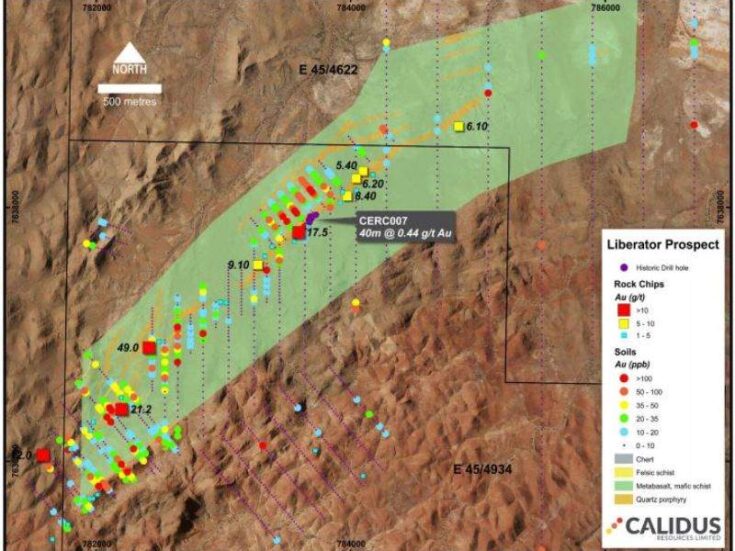 Calidus identifies gold-in-soil anomalies at Warrawoona project