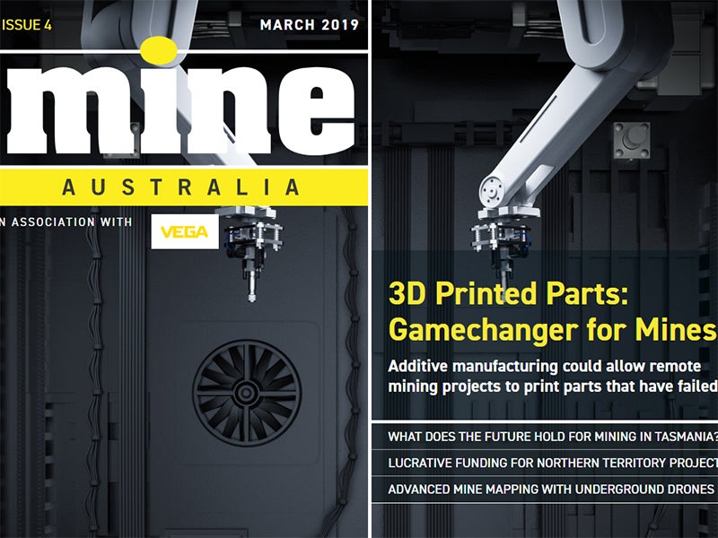 3D printing parts for remote mines: read more in the new issue of MINE Australia