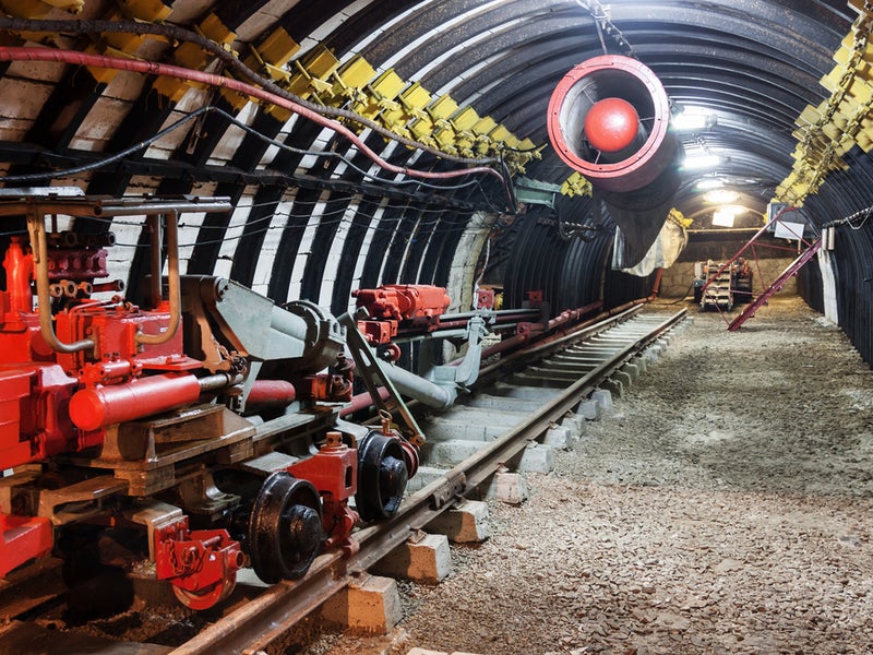 modern underground coal mine