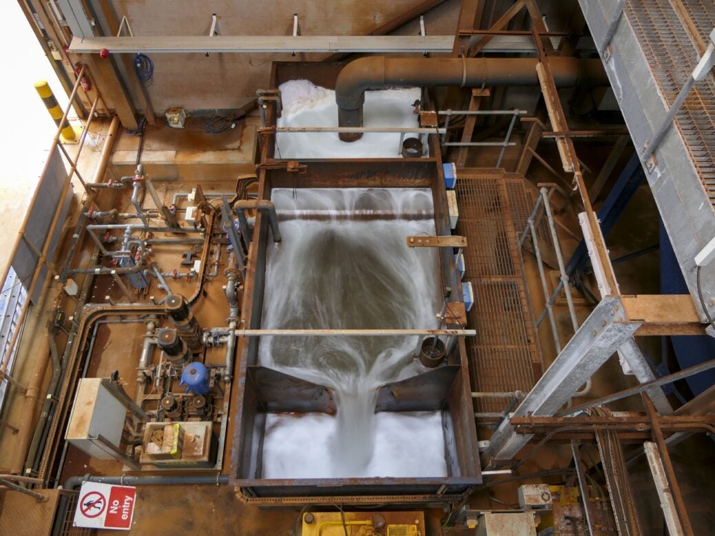 Dawdon Colliery mine water treatment facility.