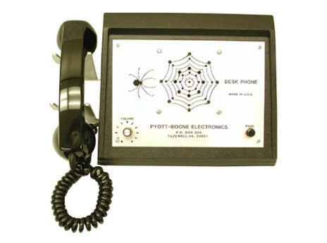 Model 118 Desk Phone: Communication direct from the control room