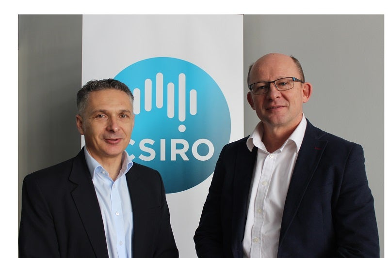 Gekko’s Group Manager, Innovation and Collaboration, Richard Goldberg (left) and Jonathan Law, Director, CSIRO Mineral Resources.