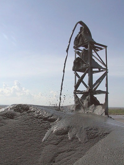 Tailings at Bulyanhulu Gold Mine, Tanzania.