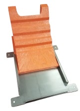 Wheel chock bracket